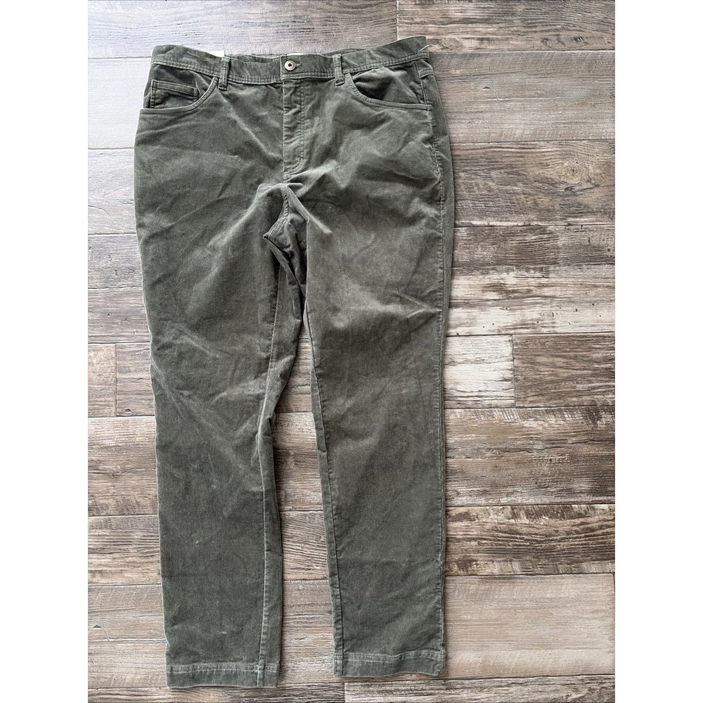 Mens C&C California Green  Corduroy Pants Size 38x32 Chinos‎ Cords